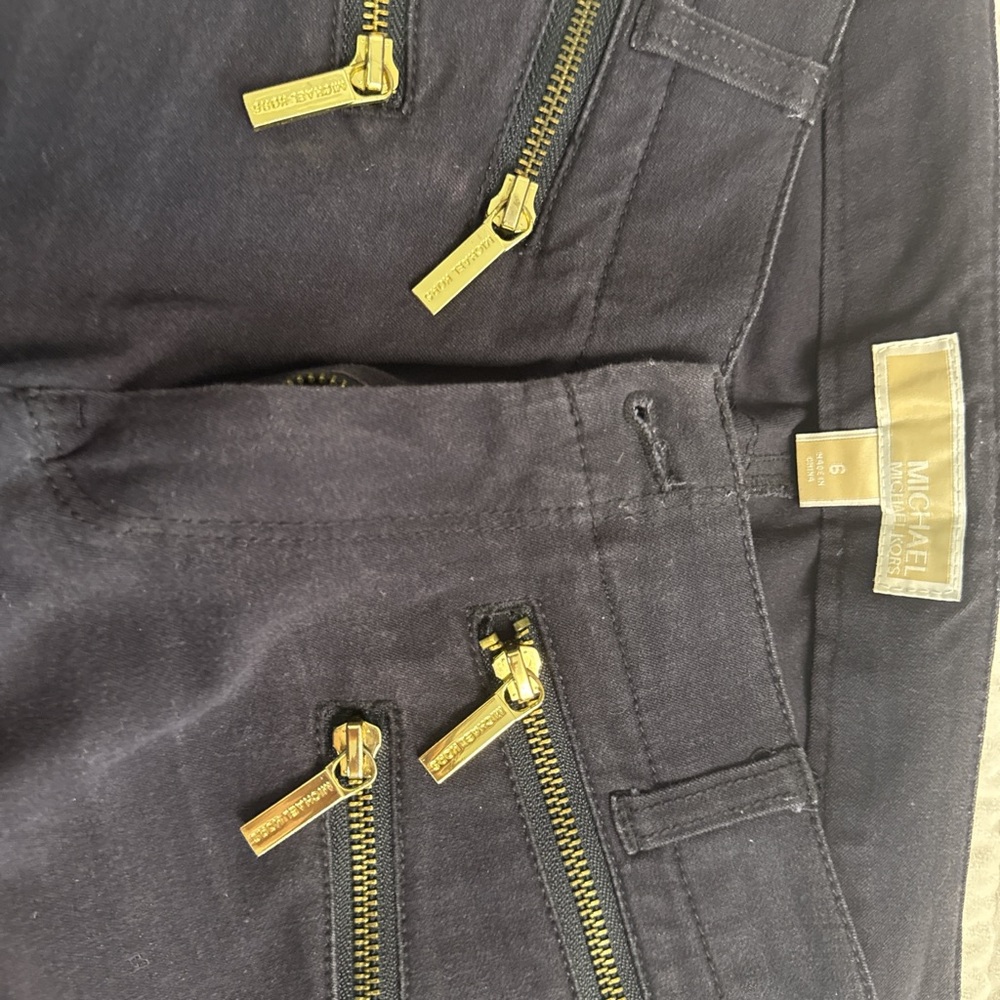 Michael Kors Black Trousers with Gold Accents